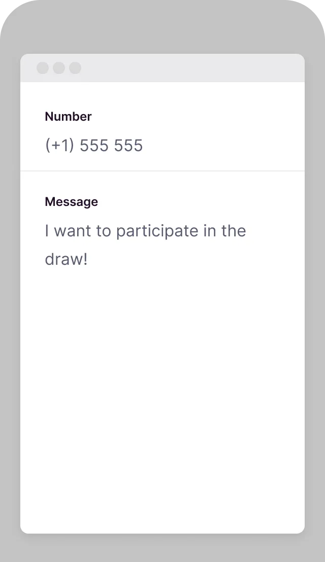 SMS QR Code preview